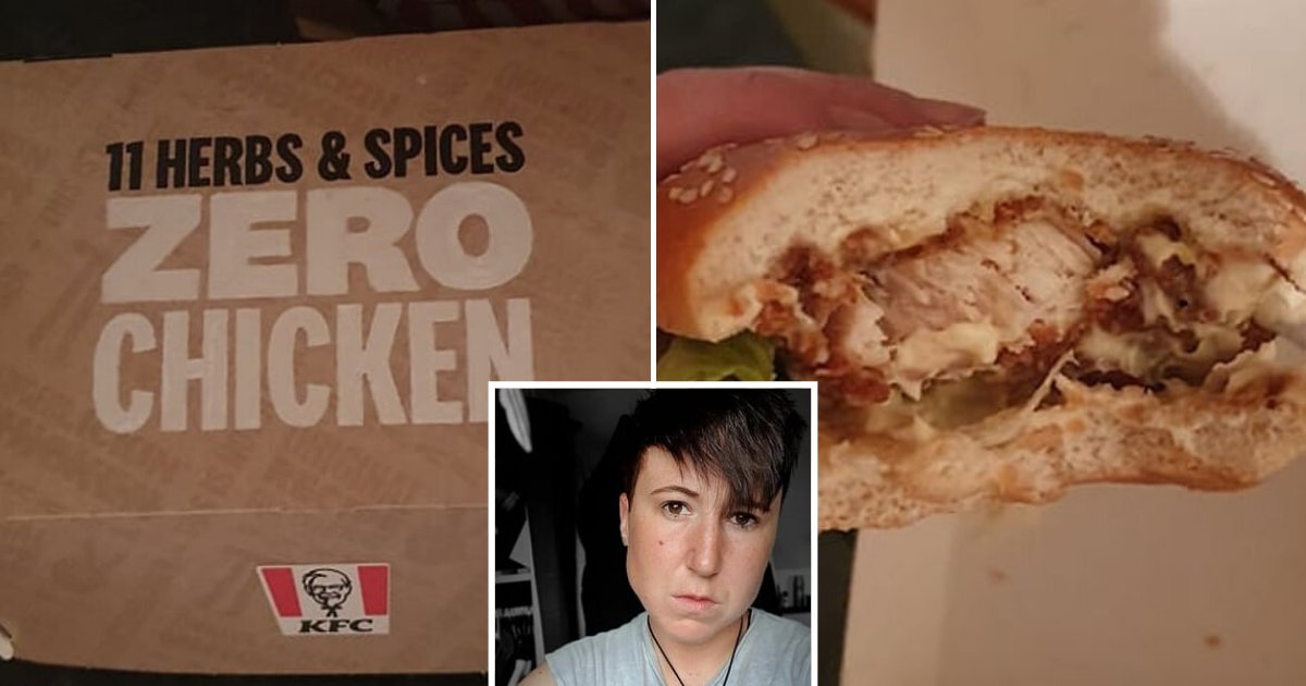 untitled design 4 1.png?resize=1200,630 - Vegan Left 'Sick And Heartbroken' After Biting Into Chicken Burger Following Mix-up At KFC