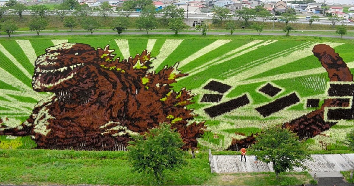 untitled design 56 2.png?resize=1200,630 - Rice Art: Japanese Farmers Create 3D Masterpieces Using Different Types Of Rice