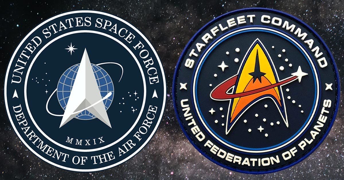 us space force.jpg?resize=412,275 - Plagiat: La Space Force américaine a dévoilé son logo et il ressemble étrangement à celui de Star Trek