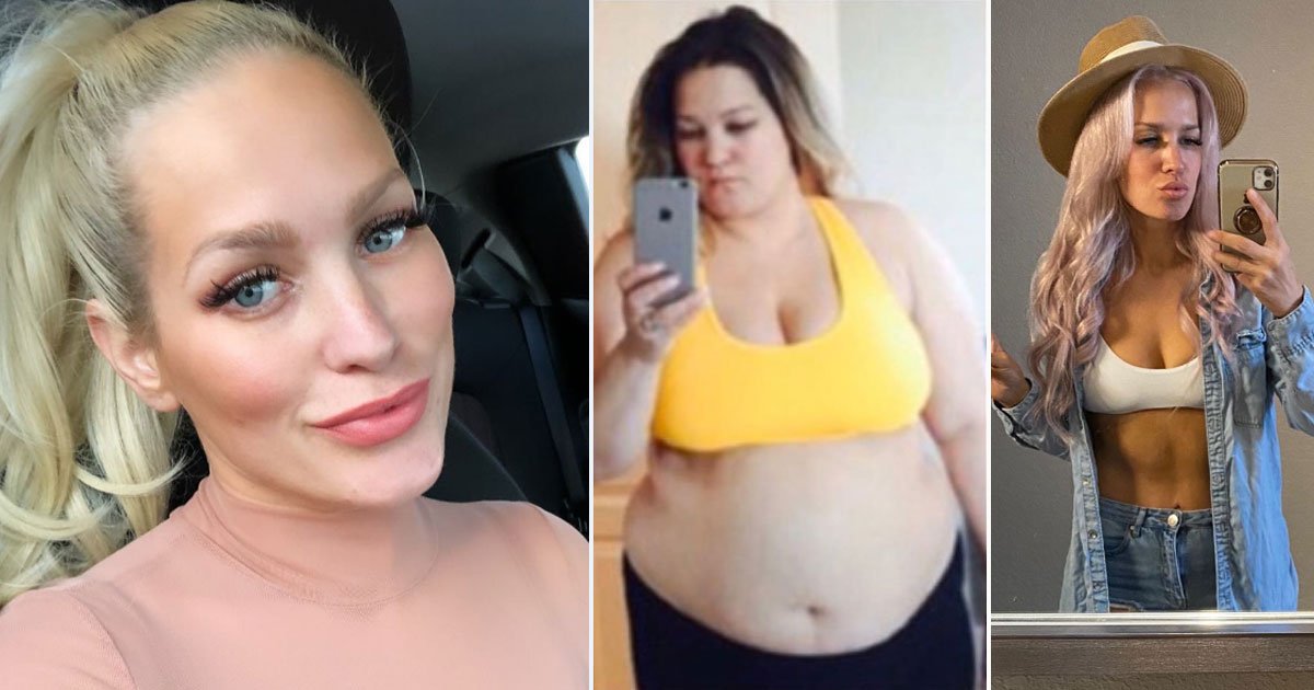 woman transformation.jpg?resize=1200,630 - Cette femme mangeait quatre McDonald's par jour et pesait 136 kg