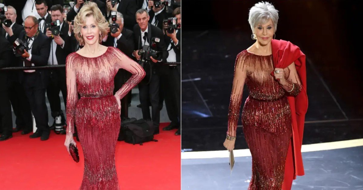 1 105.jpg?resize=1200,630 - Keeping Her Word About Not Buying New Clothes Again, Jane Fonda Wore Six-Year-Old Gown At 2020 Oscars