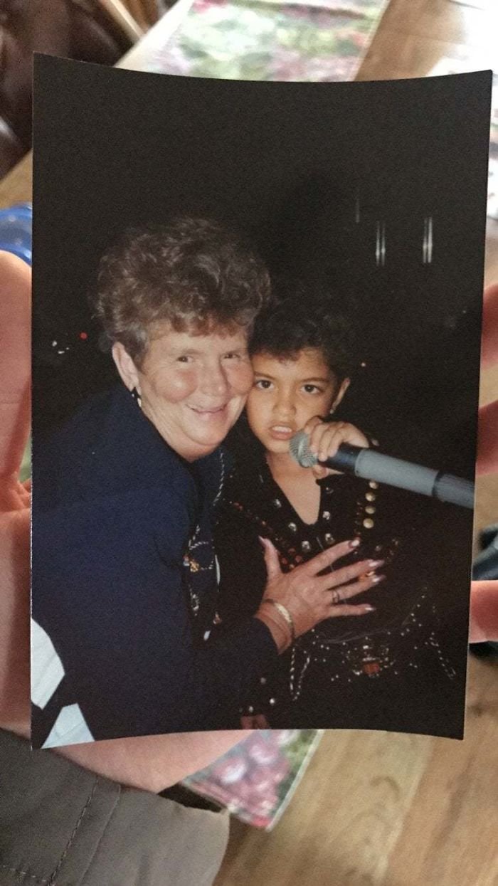 My Grandma Always Used To Tell Us About This Kid That Would Sing At The Resort On Her Vacations In Hawaii. Turns Out That Kid Was Bruno Mars. 1990