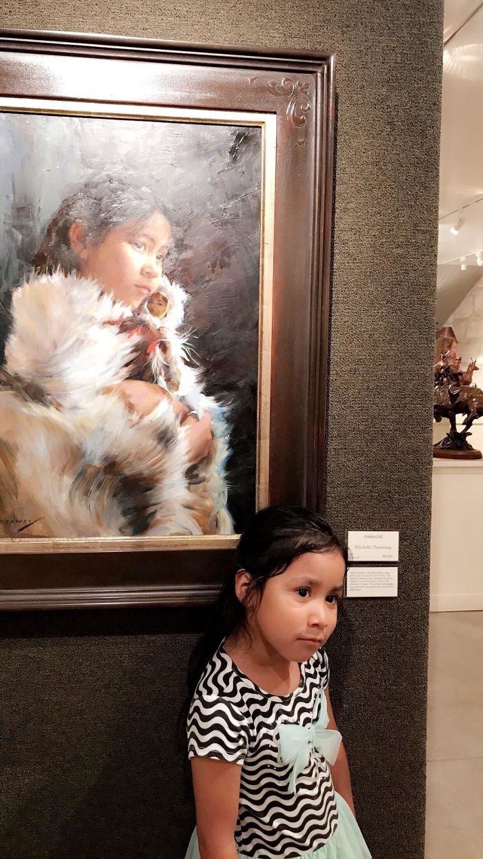 My Daughter And This Painting