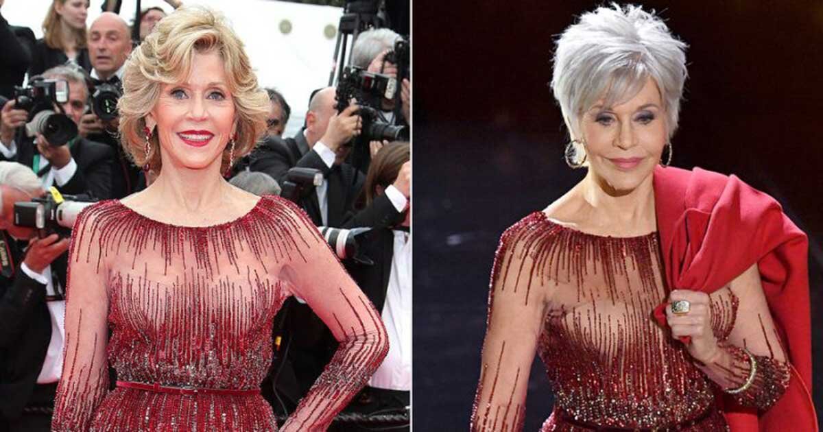 1e1cc8094d335febf612a6b235065099.jpg?resize=1200,630 - Jane Fonda Wowed Everyone With Her Stunning Silver Pixie Cut And Her Reworn Red Gown