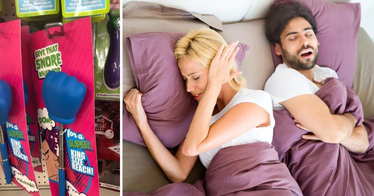 2 143.jpg?resize=1200,630 - Une femme a partagé sur les réseaux sociaux la photo d'une «tapette anti-ronflements» pour aider les couples à mieux dormir la nuit