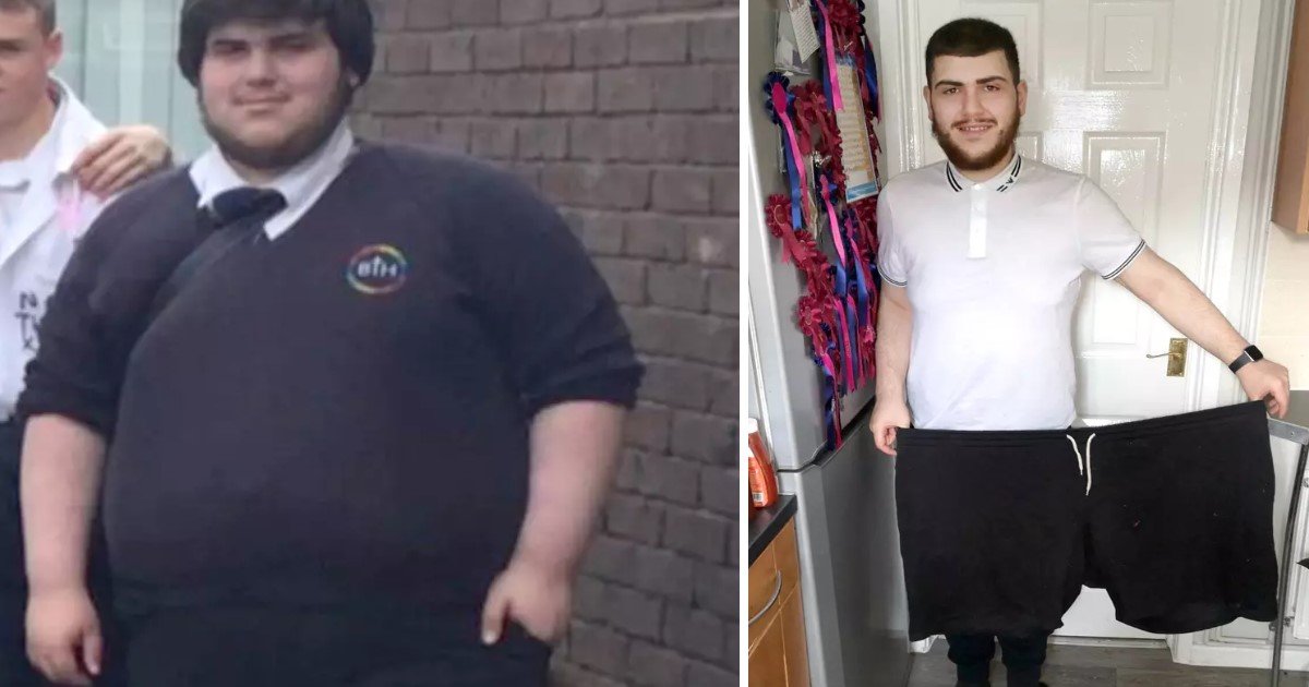 2 18.jpg?resize=1200,630 - Student Weighing 30st Shed More Than Half His Weight In A Year With The Help From His Mom