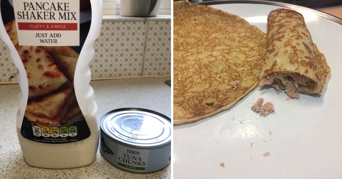3 154.jpg?resize=1200,630 - A Guy Stuffed Pancakes With Canned Tuna And Stirred A Massive Uproar On The Internet