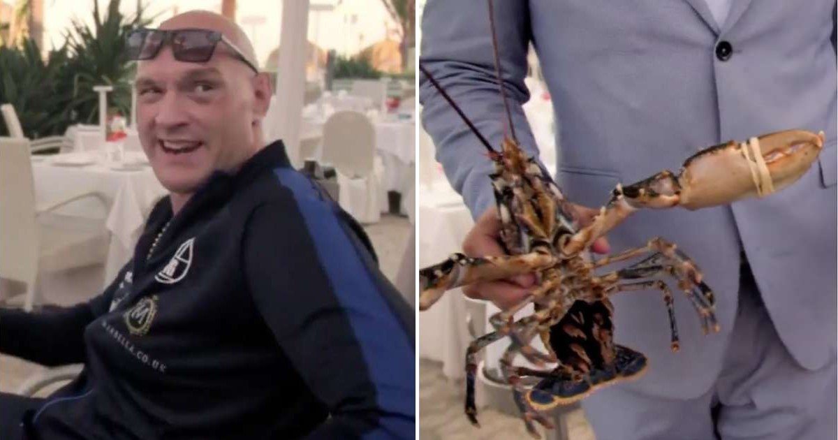 5 66.jpg?resize=1200,630 - Tyson Fury Paid $217 For Two Lobsters At A Restaurant To Set Them Free