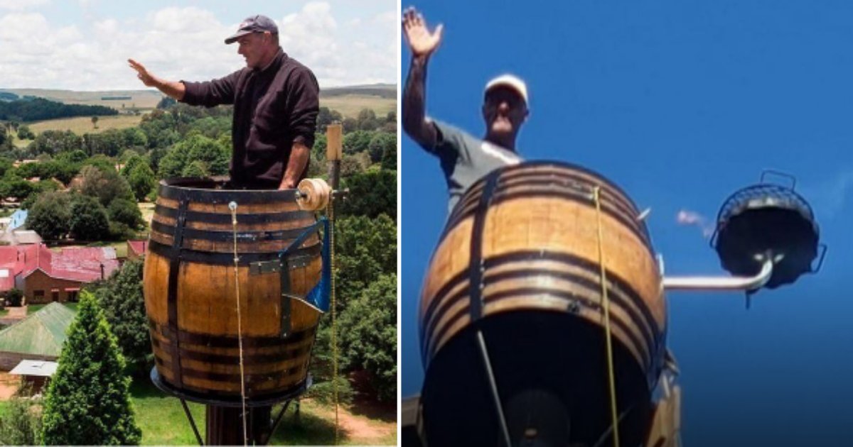 6 28.png?resize=412,232 - Man Has Broken His Own Record For Sitting In A Barrel On Top of A Pole