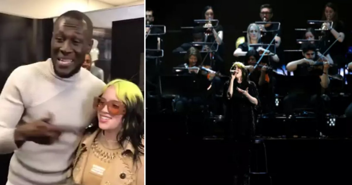 6 42.png?resize=1200,630 - Stormzy Seen Fanboying Over Billie Eilish at the BRITS Awards