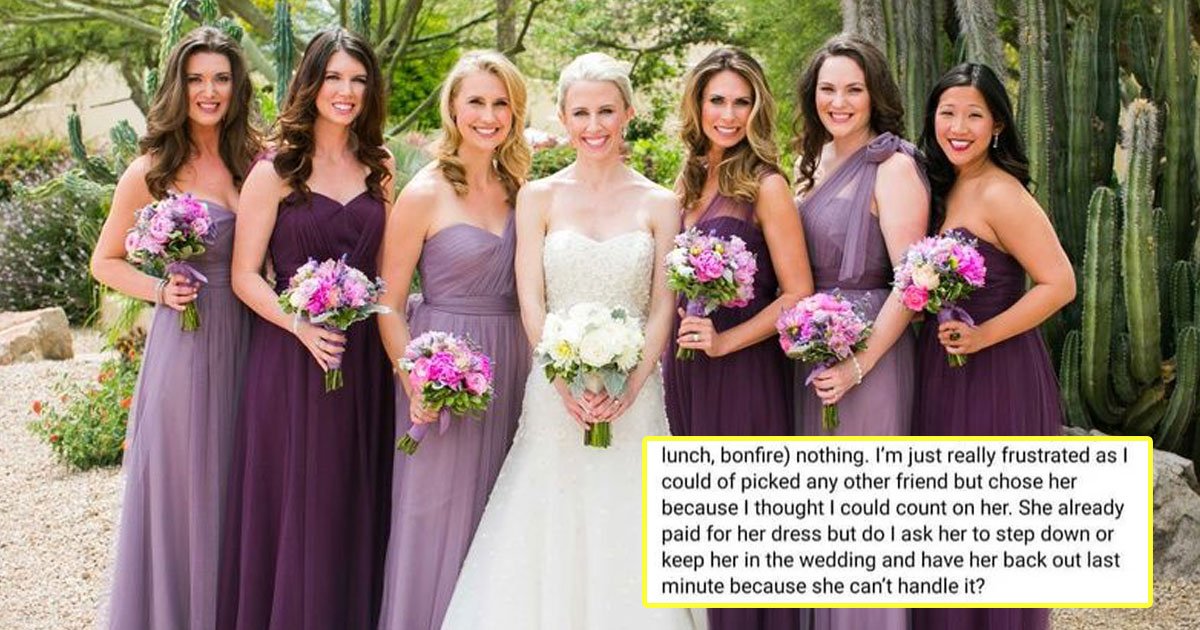 bride asked pregnant bridesmaid step down.jpg?resize=412,275 - Bride Asked If She Should Tell Her Pregnant Bridesmaid To Step Down And The Internet Is Left Divided