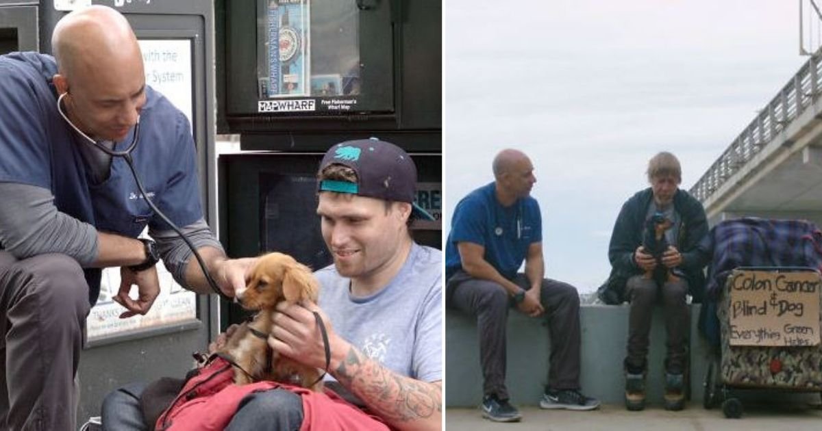 d2 4.jpg?resize=412,275 - Veterinarian Walks Around California to Treat Animals of Homeless People For Free