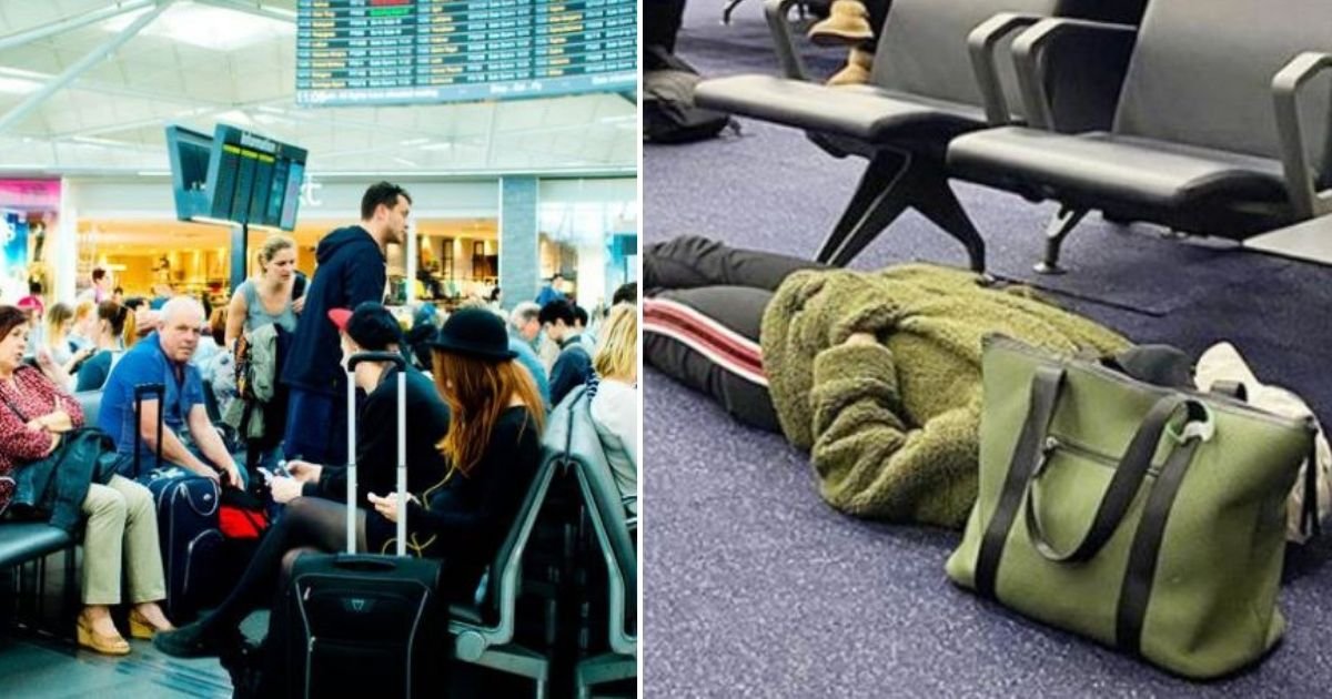 d2 5.jpg?resize=1200,630 - This Woman Passenger was Criticized on Social Media for Sleeping Inappropriately at The Airport