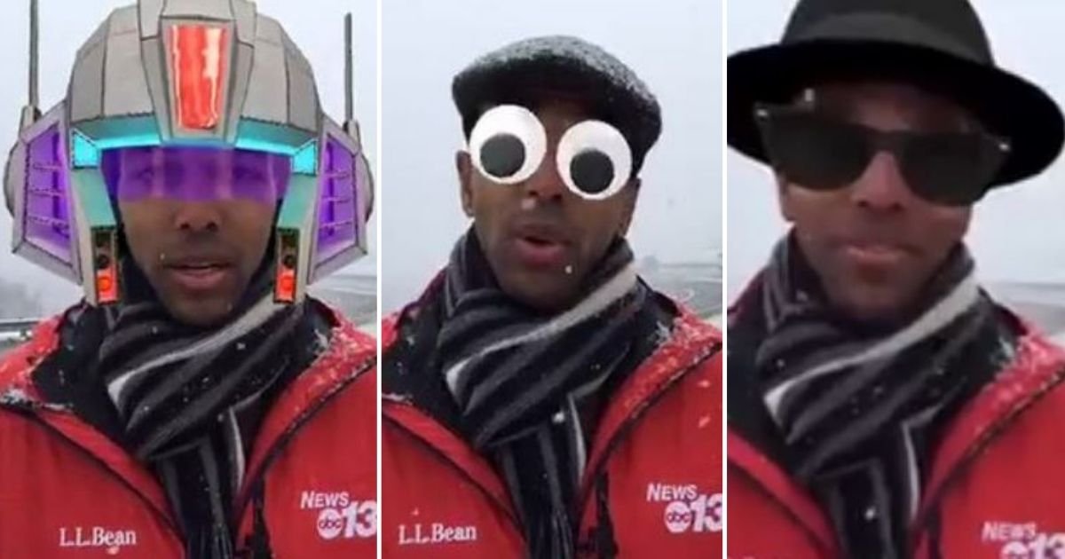 d4 1.jpg?resize=412,275 - Weather Report Turned Hilarious After The Reporter Accidentally Turned On Face Filters