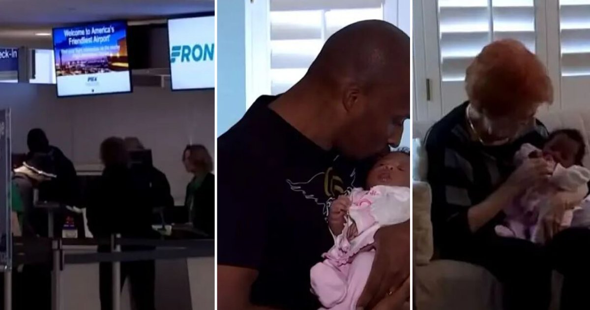 d4 7.png?resize=412,275 - Airlines Denied Father and His Newborn Baby to Board So Elderly Widow Woman Took Them Home