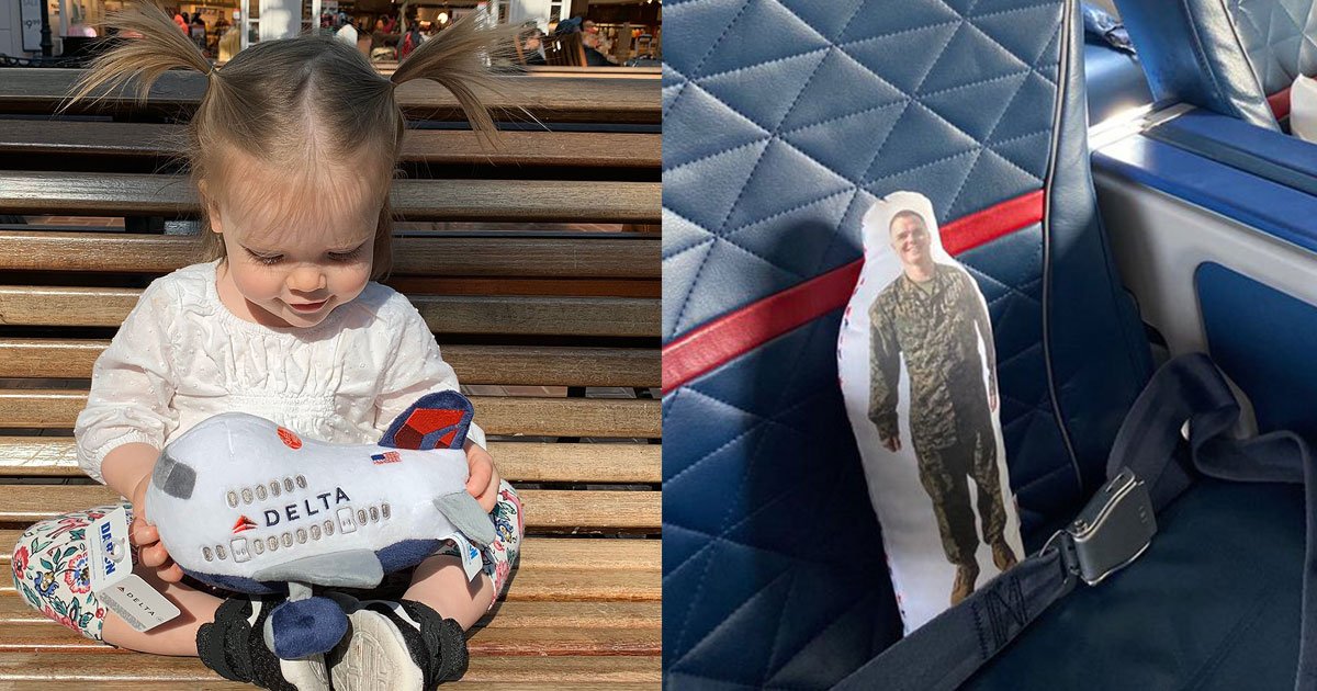 delta airlines reunited toddler with her daddy doll that she lost at a flight.jpg?resize=1200,630 - Delta Airlines Reunited Toddler With Her Daddy Doll That She Lost On A Flight