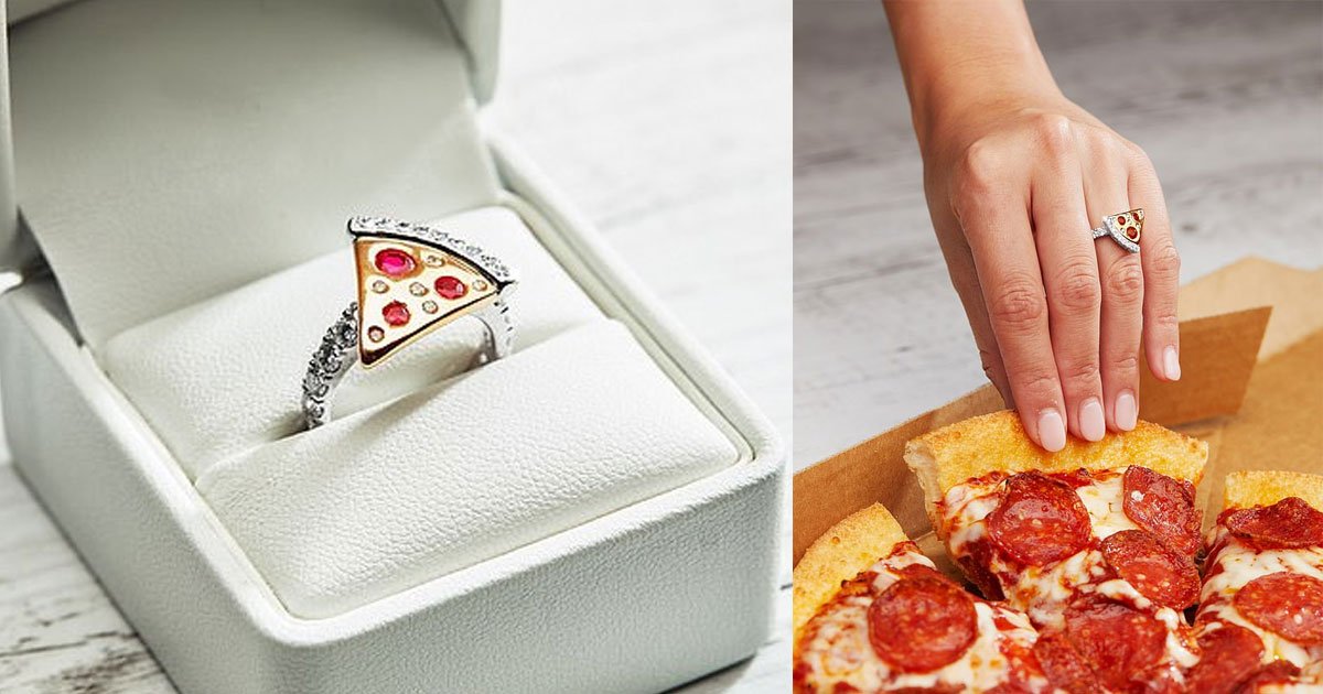 dominos launched pizza shaped engagement ring worth more than 9000.jpg?resize=412,275 - Domino's Pizza a lancé une bague de fiançailles en forme de pizza d'une valeur de plus de 9 000 euros