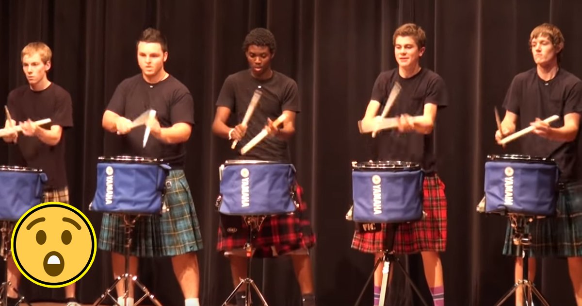 ffasfsaf.jpg?resize=1200,630 - High School Scottish Drummers Steal First Place In Talent Show By Their Astonishing Performance