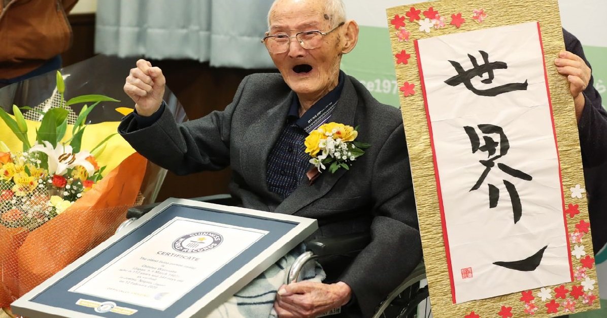 guiness.jpg?resize=1200,630 - Japon: L'homme le plus vieux du monde vient de nous quitter à l'âge de 112 ans