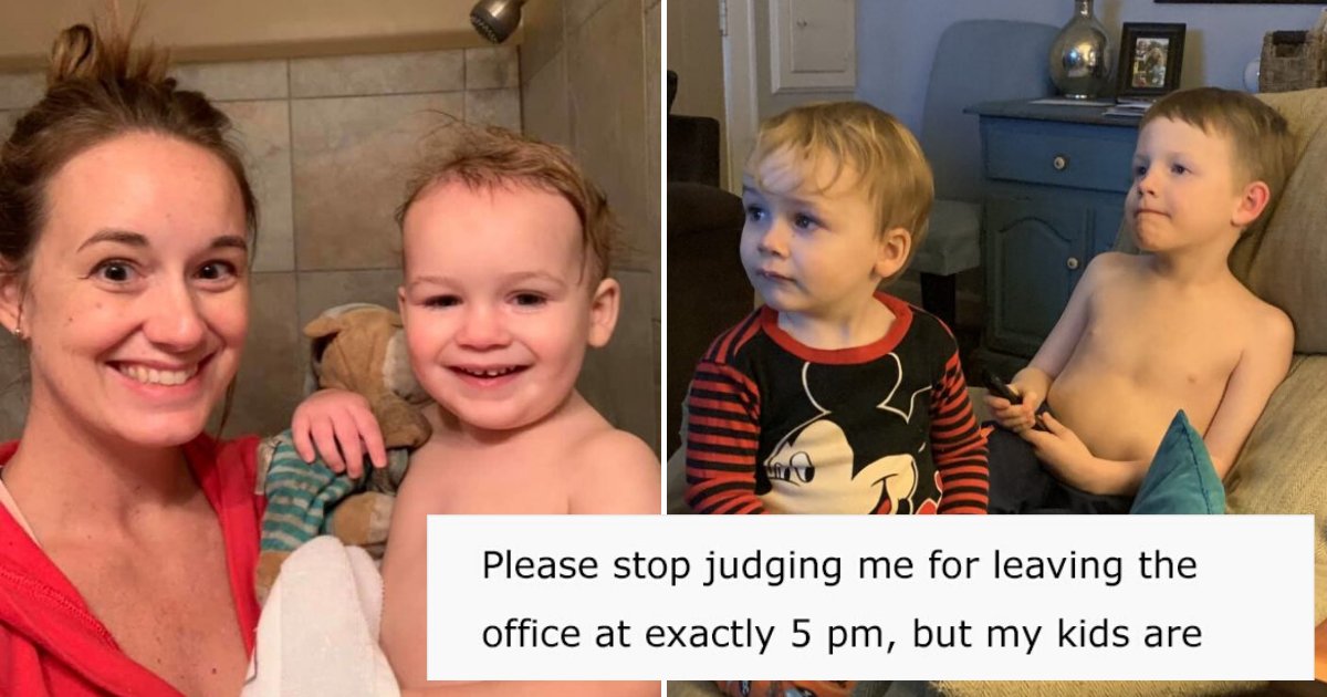mom12.png?resize=412,232 - 'Please Stop Judging Me For Leaving The Office At Exactly 5 PM' Mother's Confession Quickly Went Viral