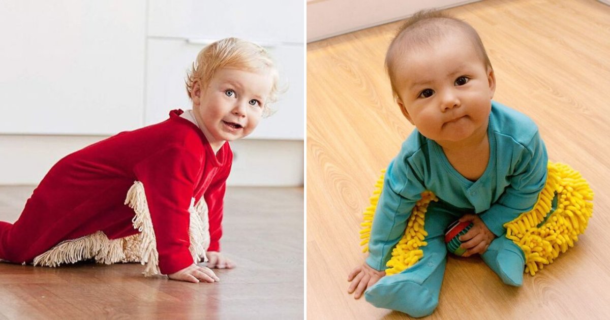 onesie9.png?resize=412,275 - Company Sells A Baby Onesie That Can Serve As A Mop, People Then Left Hilarious Product Reviews