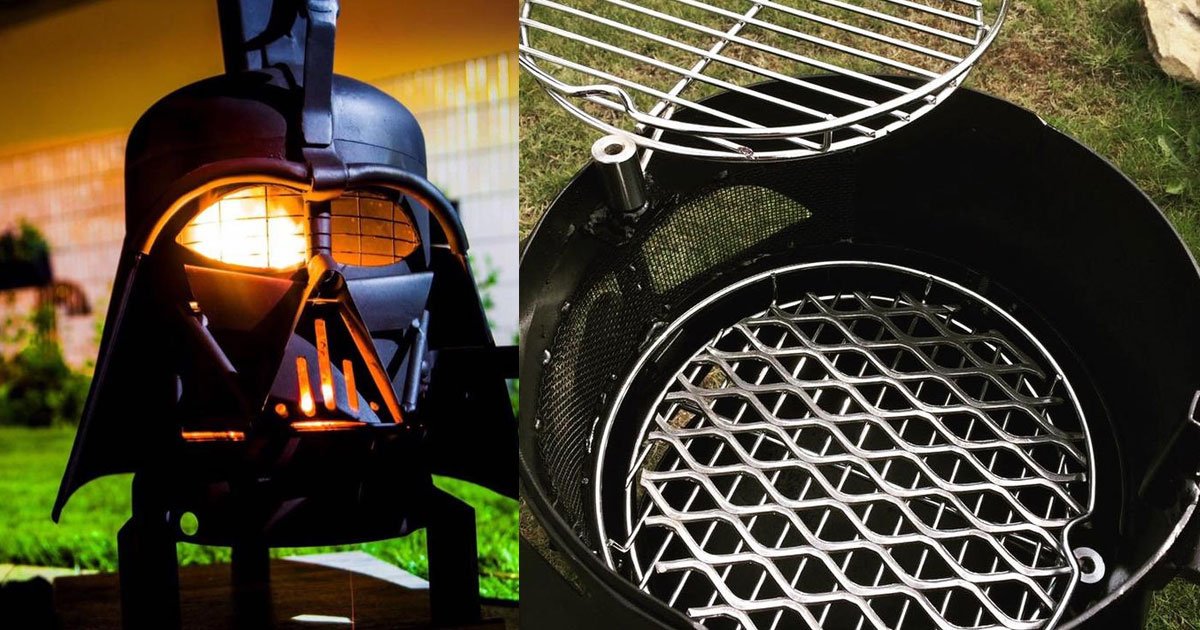 star wars themed darth vader outdoor grill is modeled after darth vaders iconic mask.jpg?resize=412,275 - Star Wars-Themed Outdoor Grill Is Modeled After Darth Vader’s Iconic Mask