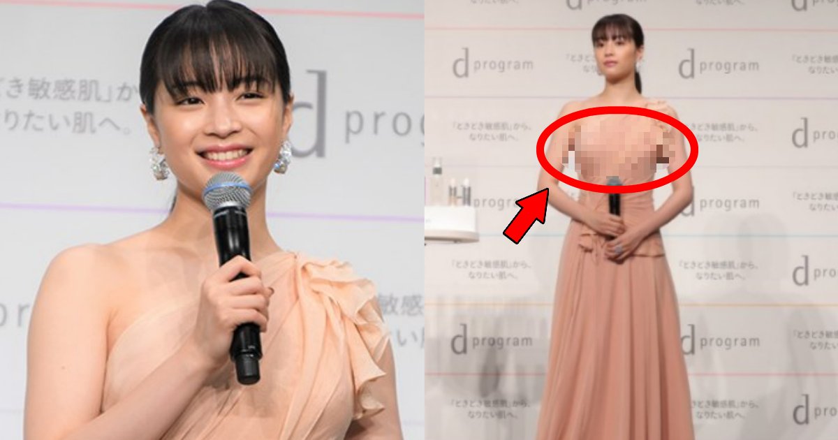 suzu 1.png?resize=1200,630 - 広瀬すずの資生堂のイベントでの胸透けドレスが話題に？「完全に見えてる…」