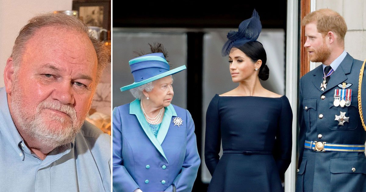thomas markle slammed meghan harry disrespecting queen.jpg?resize=412,275 - Thomas Markle Criticized Meghan And Harry For Disrespecting The Queen After The Sussex Royal Branding Issues