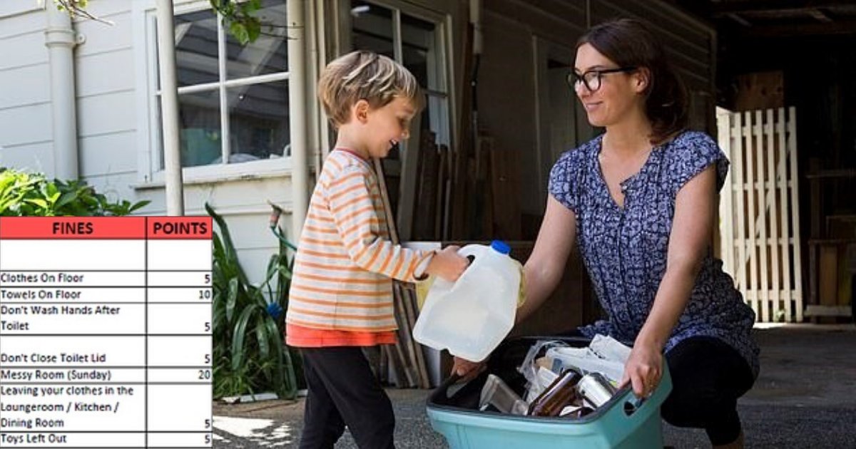 untitled design 29 1.png?resize=412,275 - Mother Created A Chore Chart To Fine Her Children When They Don't Help Around The Home
