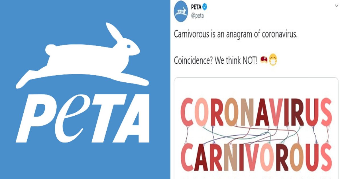 untitled design 42 1.png?resize=412,275 - PETA Suggested That Eating Meat Leads To Contracting Coronavirus In Absurd Ad