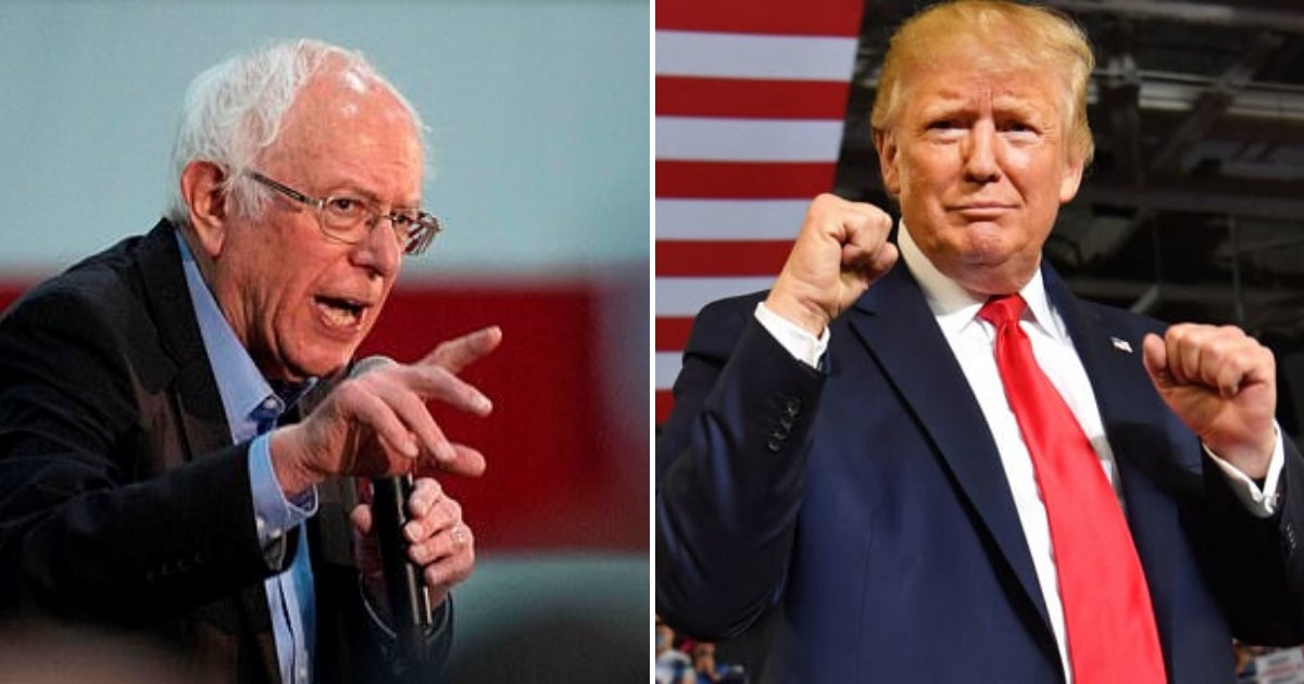 untitled design 43 1.png?resize=412,275 - Bernie Sanders Confidently Vowed To Beat Donald Trump In 2020 Presidential Elections
