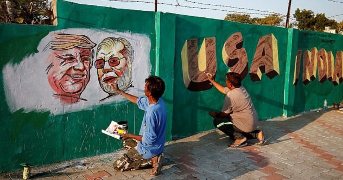 untitled design 68.png?resize=412,275 - India Erected A Brick Wall To Block The View Of Slums Ahead Of President Trump's Visit
