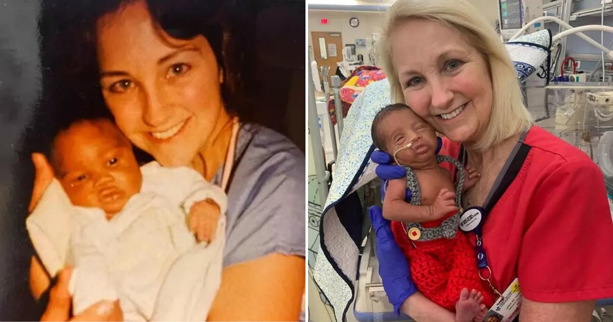 untitled design 71.png?resize=412,275 - Preemie Baby Looked After By The Same Nurse Who Took Care Of His Dad Decades Earlier