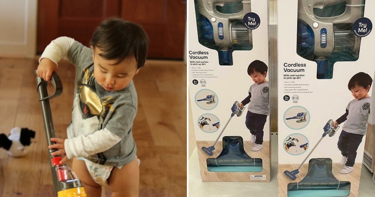 vacuum6.png?resize=412,275 - Supermarket Released A Cordless Vacuum For Children So They Can Play And Clean At The Same Time