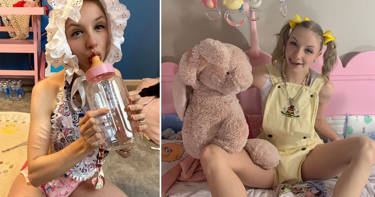 woman living adult baby.jpg?resize=412,232 - 25-Year-Old Full-Time Adult Baby’s Expenses Are Funded By Her Paid Subscribers Who Support Her Lifestyle