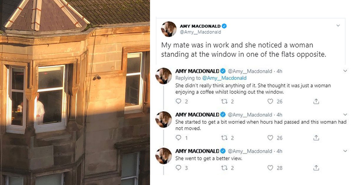 woman spotted motionless figure near window turned out judy dench.jpg?resize=412,275 - Woman - Who Spotted A Figure Near A Window Motionless For Several Hours - Found Out The Hilarious Truth