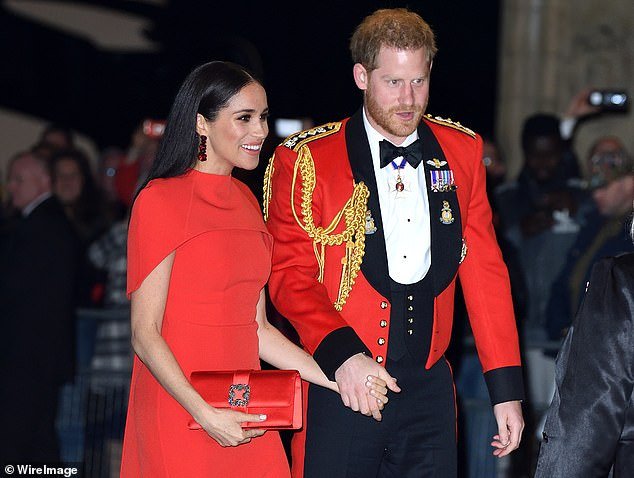 Prince Harry, Duke of Sussex and Meghan, Duchess of Sussex at the Mountbatten Festival of Music at Royal Albert Hall on Saturday