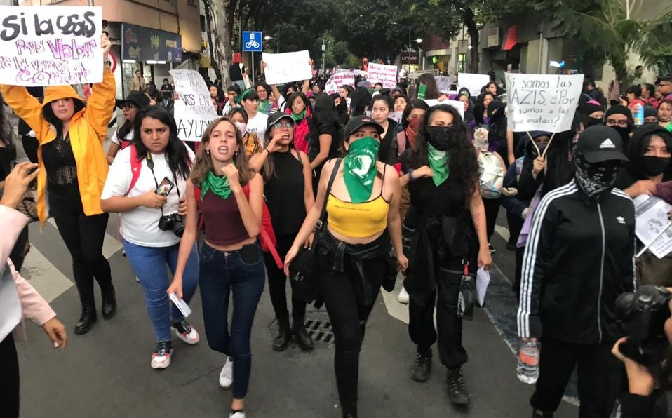 Resultado de imagen de marcha feminista mexico