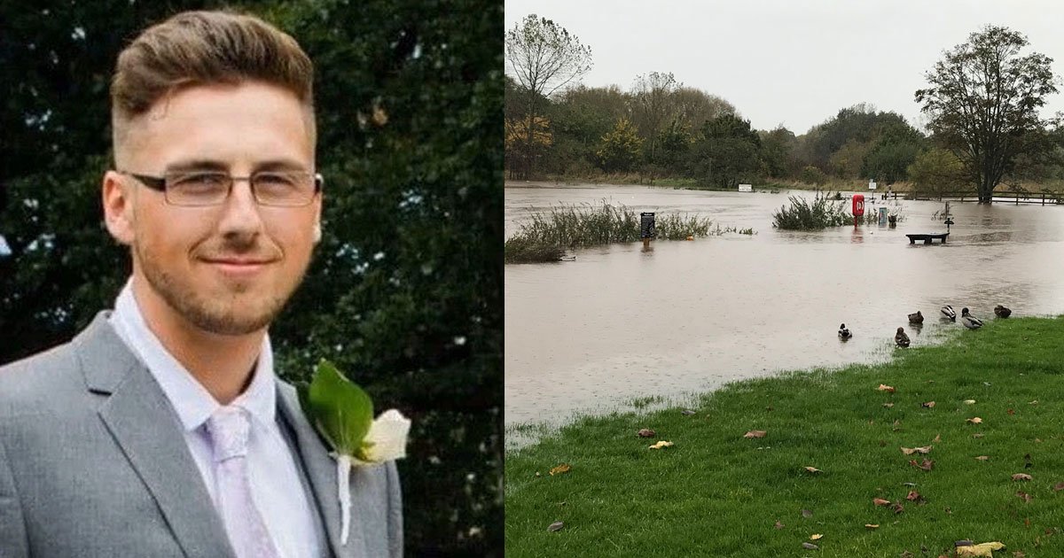 21 year old dad risked his own life to save a dog who fell into cheshire river.jpg?resize=1200,630 - 21-Year-Old Dad Risked His Own Life To Save A Dog Who Fell Into A River