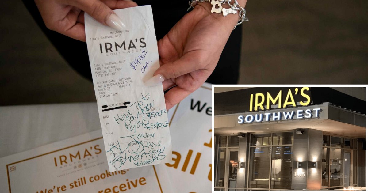 3 56.png?resize=412,275 - Couple Leaves A Hefty $9400 Tip At Restaurant To Help Workers Amid Coronavirus Shutdown