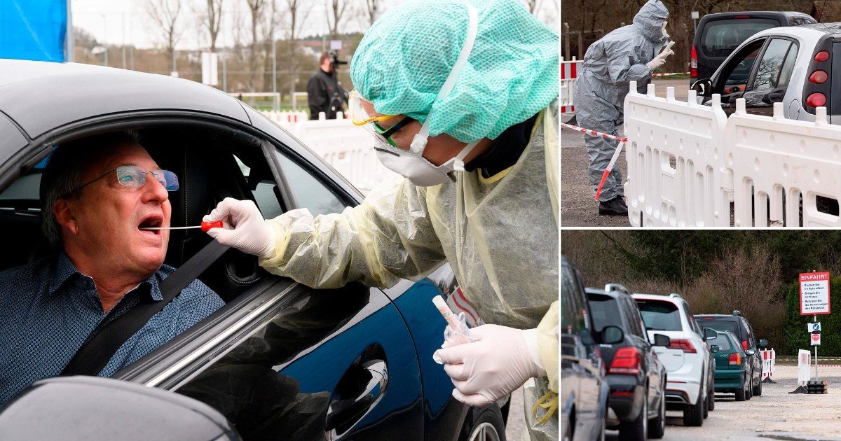 4 44.jpg?resize=1200,630 - Drive-Thru Coronavirus Testing Being Carried Out In Germany