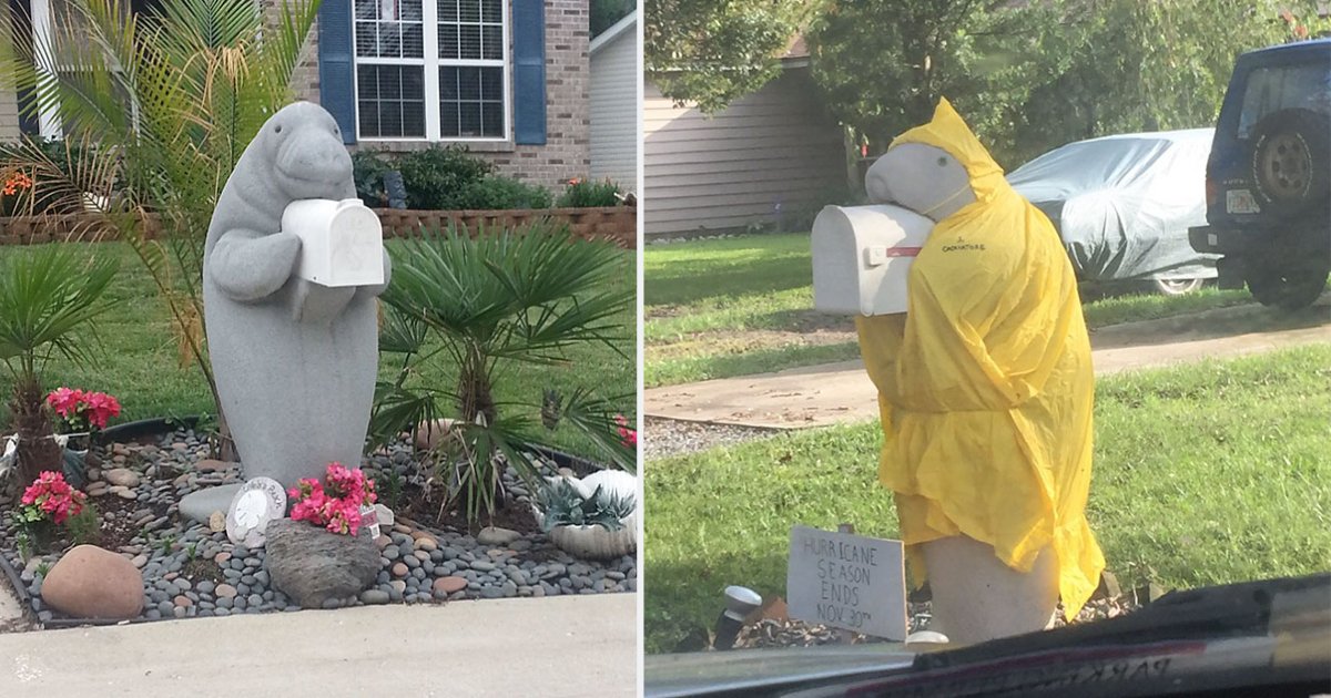 4 63.png?resize=1200,630 - Look At These Pictures of Manatee Mailbox Dressed Up According To The Season
