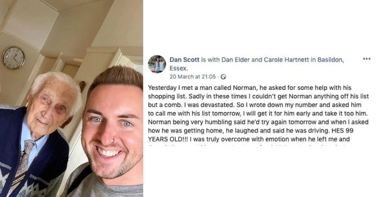 99 year old couldnt buy anything on his shopping list except a comb strangers went out of their way to help.jpg?resize=412,275 - 99-year-old Couldn’t Buy Anything On His Shopping List Except A Comb - Strangers Went Out Of Their Way To Help