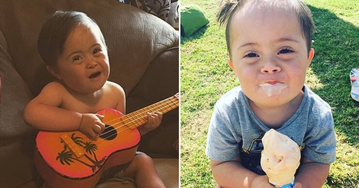 cute6 1.png?resize=1200,630 - Toddler With Down's Syndrome Went Viral After He Was Caught On Camera Singing Along To Alicia Keys