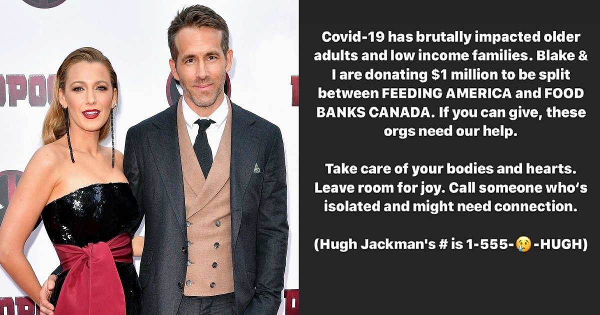 d3 2.jpg?resize=412,275 - Ryan Reynolds And Blake Lively Donated $1 Million To Food Banks