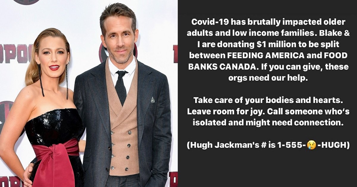 d3 2.jpg?resize=412,232 - Ryan Reynolds And Blake Lively Donated $1 Million To Food Banks