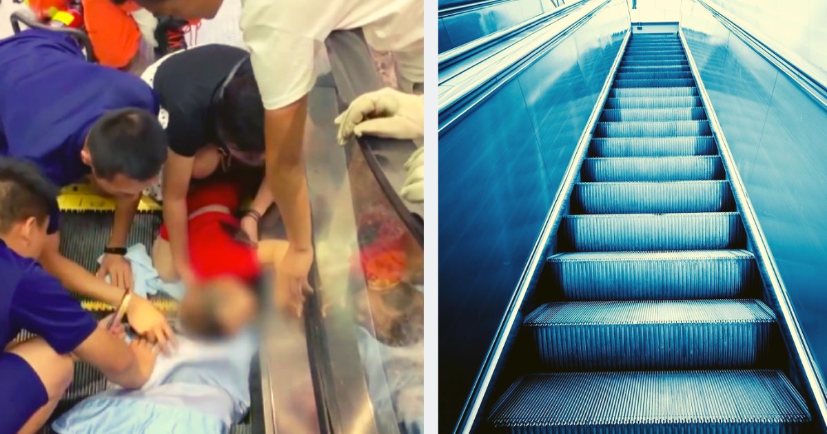 diseno sin titulo 47.png?resize=412,232 - VIDEO: Niño De 2 Años Queda Atrapado En Una Escalera Eléctrica Del Centro Comercial