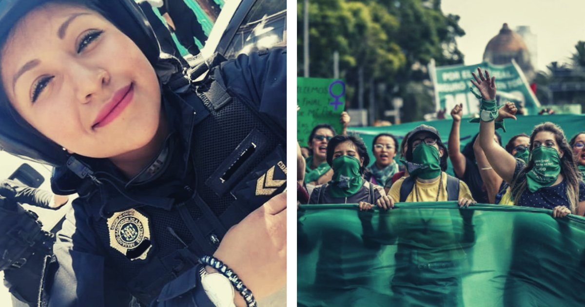 diseno sin titulo 58.png?resize=1200,630 - Feministas Le Queman El Rostro A Una Mujer Policía Durante La Manifestación