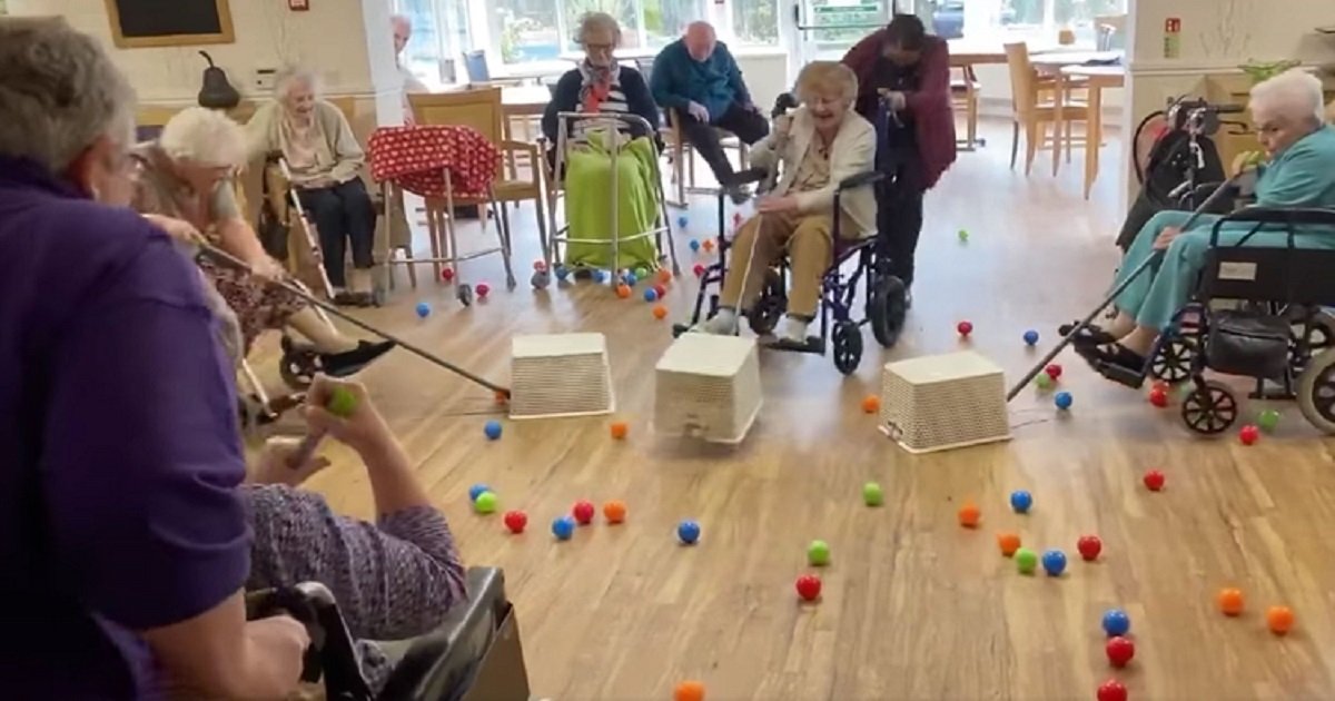e3 1.jpg?resize=1200,630 - Nursing Home Residents In Lockdown Played Live Version Of "Hungry Hungry Hippos"