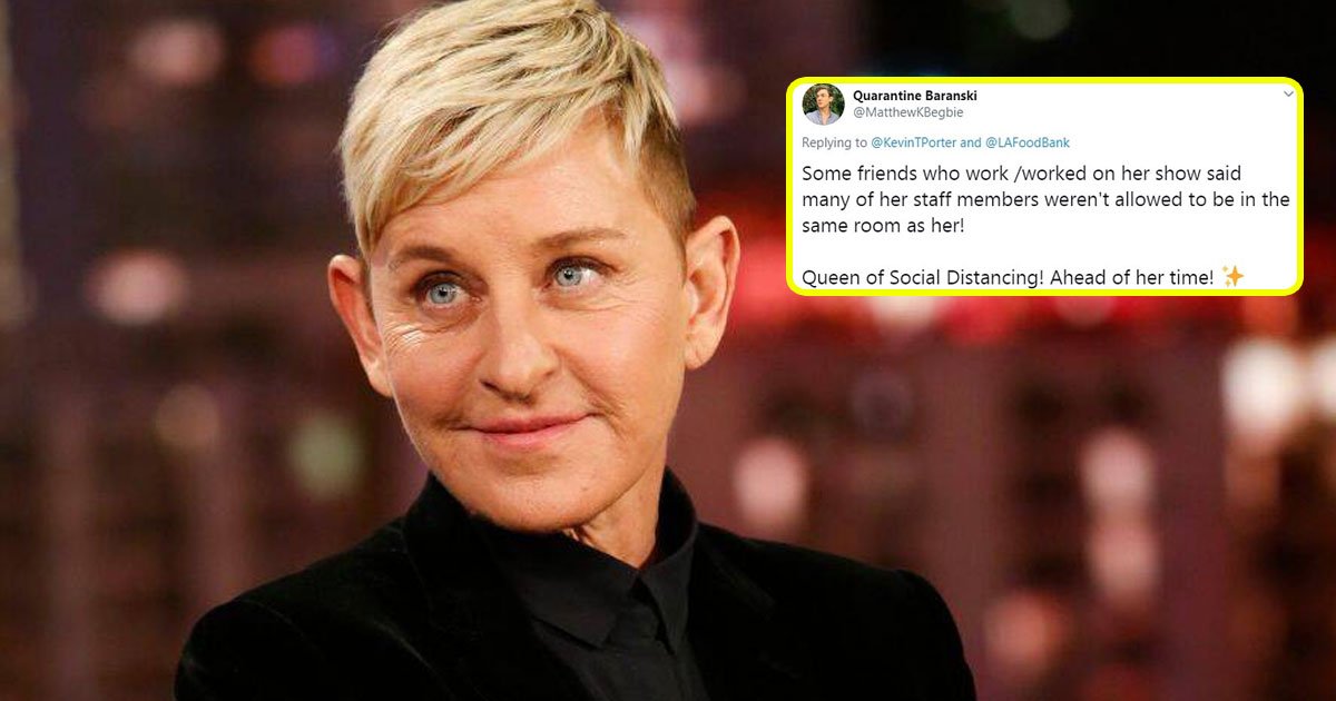 former employees and fans slammed ellen degeneres after comedian asked to send him the most insane stories they have heard about degeneres.jpg?resize=1200,630 - Former Employees And Fans Slammed Ellen Degeneres After A Comedian Asked People To Send Him 'The Most Insane Stories' Of Her